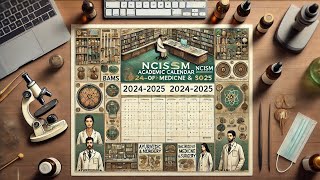 NCISM Academic Calendar 20242025 session  BAMS BUMS BATCHES  AYUSH  AYUSH UPDATES🎯exam ayush [upl. by Shandeigh]