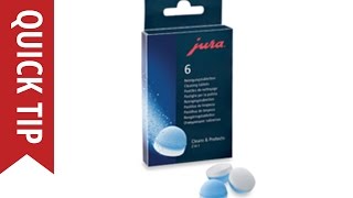 Quick Tip How to Use Jura Cleaning Tablets [upl. by Manville]