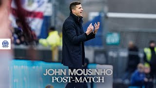 John Mousinho postmatch  Bristol Rovers 21 Pompey [upl. by Lathan]