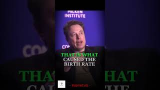 Elon Musk Questions Can Prosperity Lead to a Decline in Birth Rates 🤔📉elonmusk shortspeeche short [upl. by Nanreit]