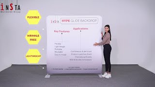 Hype Glide Backdrop for Exquisite Brand Display  Email enquiryinstagroupcom [upl. by Yecniuq46]