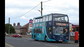 Full Route Visual  Arriva North East MAX X18 BerwickuponTweed to Newcastle  7532 NK64EET [upl. by Pol]