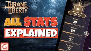 Breakdown of all Stats in TL  Throne and Liberty [upl. by Alikam]