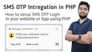 How to make SMS OTP authentication in your website or app [upl. by Arahsat319]