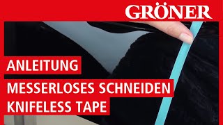 GRÖNER  Werkzeug  Anleitung Messerlose Fahrzeugvollverklebung Knifeless Tape  3M [upl. by Lyrehs]