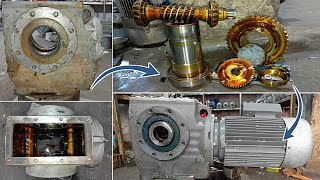 Ultimate Maintaining a 50 Bore 25 RPM Hollow Shaft Helical Bevel Sew Eurodrive Gearbox [upl. by Pitzer]