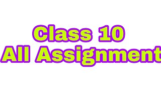 SSC 2022 Class 10 Assignment 11th Week  Class 10 Assignment  এসএসসি ১১ তম সপ্তাহের এসাইনমেন্ট [upl. by Birdella682]