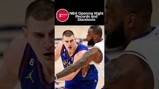 NBA Opening Night Records and Standouts [upl. by Diann]