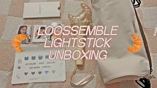 🥐 loossemble lightstick unboxing 🥐 [upl. by Yelsnya]