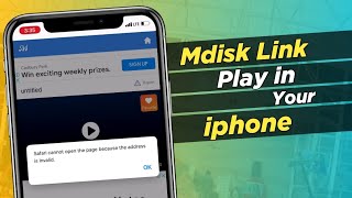 How to play mdisk link in iphone  iphone mein mdisk link kaise open kare [upl. by Dix]