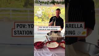 Would you have a mozzarella station at your wedding 💒🧀 🎥 Instagram  empirecontentcreation [upl. by Allbee709]