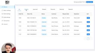 RICH Returns  Dashboard  ECommerce returns management software [upl. by Ytoc]