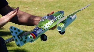 Eflite UMX Me 262 maiden flight [upl. by Grossman684]