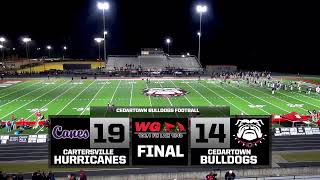 FOOTBALL Cedartown Bulldogs vs Cartersville Purple Hurricanes [upl. by Filippo]