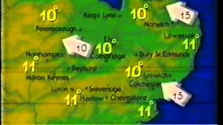 Anglia News  Titles  Weather ITV  1995 [upl. by Emearg]