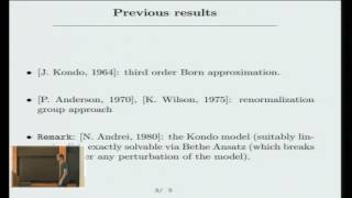 Strongcoupling renormalization group in the hierarchical Kondo model  Ian Jauslin [upl. by Amuh]