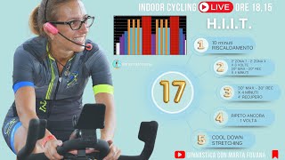 Indoor Cycling Live HIIT  Raggiungi i Tuoi Obiettivi con Me  Lezione Spinning 17 [upl. by Bathulda]