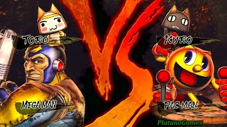 Street Fighter X Tekken Megaman amp Toro vs PACMAN amp Kuro [upl. by Anastasius]