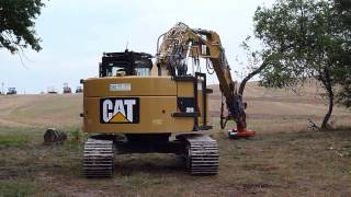 Cat 321D  Woodcracker C350  SA TPA [upl. by Lenette]