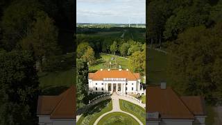 Pakruojo dvaras Pakruojis Manor SHORTs drone [upl. by Lukey]