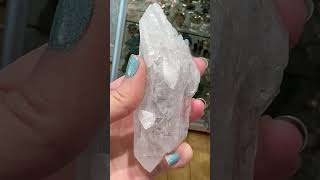 Amazing DT Blue Amphibole Quartz crystals crystalshop angel blueamphibole [upl. by Ecienaj]