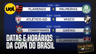 FLAMENGO X PALMEIRAS FICARÃ SÃ“ NO STREAMING NA COPA DO BRASIL VEJA DATAS E HORÃRIOS DAS OITAVAS [upl. by Rombert]