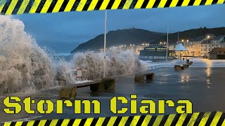 Storm Ciara Aberystwyth4K [upl. by Grant]