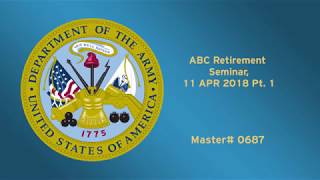 CSRS Pt 1 ABC Retirement Seminar 11 APR 2018 [upl. by Nedrah]