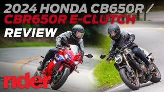 2024 Honda CB650R and CBR650R with EClutch Review [upl. by Neely131]