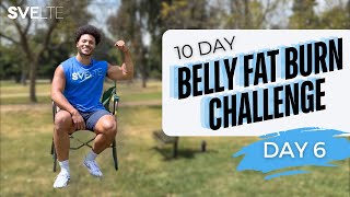 Sitting Core Workout For Muffin Tops amp Love Handles 10  Day Belly Fat Burn Challenge  Day 6 [upl. by Hpotsirhc]