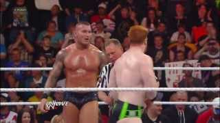 Sheamus amp Randy Orton vs Team Rhodes Scholars Raw May 27 2013 [upl. by Ahseenal]