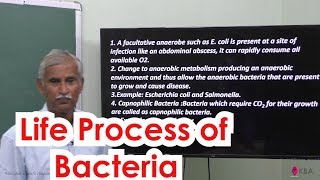 25Botany  The living world  Life process of bacteria [upl. by Ecinahs]