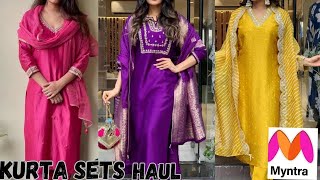 Myntra 2024 Trendy Collection FESTIVE KURTA SET  Myntra Latest Picks myntrahaul [upl. by Nylauqcaj]