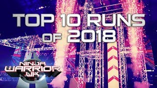 The 10 MOST WATCHED Runs of 2018  Ninja Warrior UK [upl. by Alo847]