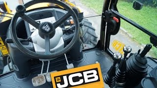 Управление экскаватором JCB 3CX  Control of the excavator JCB 3CX [upl. by Bills]