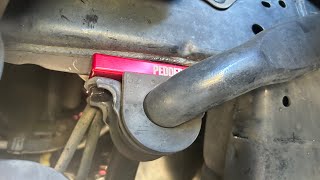 Toyota Fortuner  Hilux Pedders Front Sway Bar Spacers Install [upl. by Karlin]