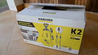 Unboxing Karcher K2 Full Control Pressure WasherCar Kit [upl. by Laerdna356]