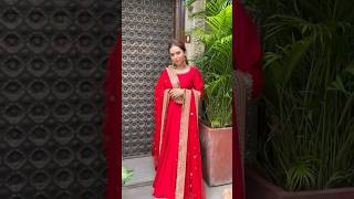 new frock suit design for karwa chauth ❤️ karwachauth partywear festivewear festiveoutfits suit [upl. by Aryam209]