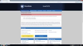 Enrolling in Classes Using LionPATH [upl. by Namijneb911]