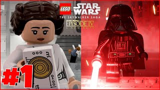 Lego Star Wars The Skywalker Saga Episode IV  A New Hope Part 1 Boarding Party Commentary [upl. by Keefe]