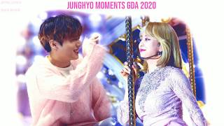 BANGTWICE Jeon Jungkook BTS amp Park Jihyo TWICE Moments at GDA 2020 Golden Disk Awards [upl. by Llirret]