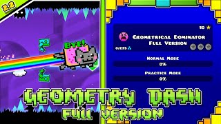 Geometrical Dominator Full Version All Coins  Geometry Dash Full Version  By MusicSoundsGD [upl. by Adhamh]