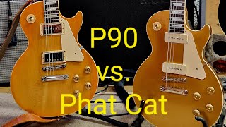 Gibson P90 vs Seymour Duncan Phat Cat  neck pickup comparison [upl. by Call]