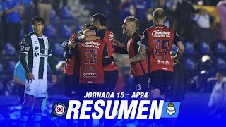 Resumen  Cruz Azul vs Santos  Jornada 15  Apertura 2024 [upl. by Hopper]