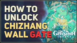 How to unlock Chizhang Wall Gate Genshin Impact [upl. by Oiracam833]