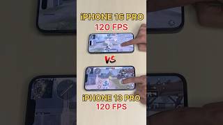 iPHONE 16 PRO😈120FPS🔥Vs iPHONE 13 PRO☠️120 FPS PUBG TEST🔥 shorts shortsfeed [upl. by Donelu701]