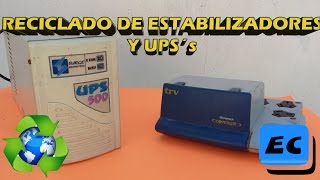 Que se puede hacer con un estabilizador o UPS viejo o roto reciclado [upl. by Attiuqihc]