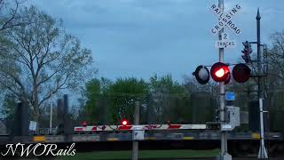 Three CSX trains at Deshler OH including a maintenance equipment train [upl. by Michaelina809]