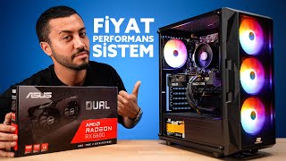 20000 TL ALTI FİYAT PERFORMANS OYUNCU SİSTEMİ ASUS Radeon RX6600 Dual V2 [upl. by Neahs]