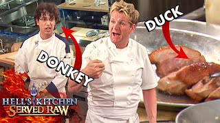 Hells Kitchen Served Raw  Episode 3  The RAW Duck Disaster [upl. by Cecile]